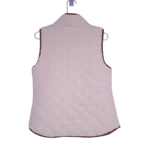 Old Navy Womens Vest Size S Ivory Equestrian Chore Ranch Rodeo Barn Cowgirl - Picture 2 of 4